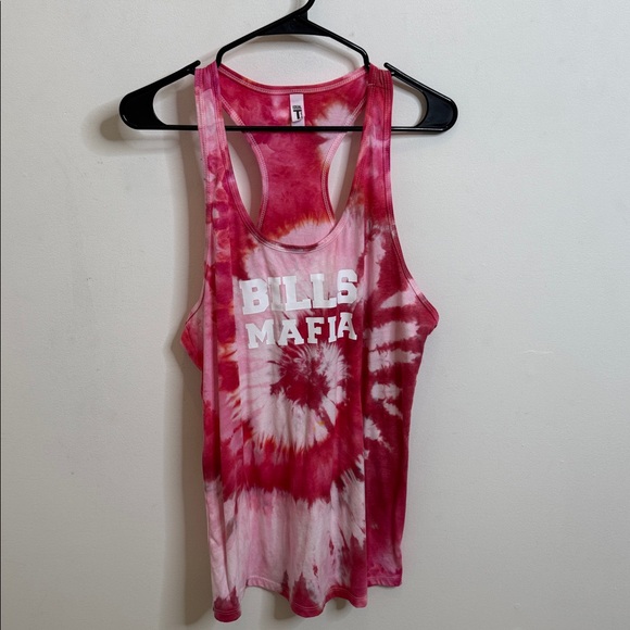 Ideal Tops - Buffalo Bills mafia Tie-Dye Tank Top